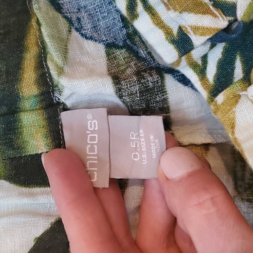 Leaf wide leg pant chicos linen pants - Picture 2 of 4